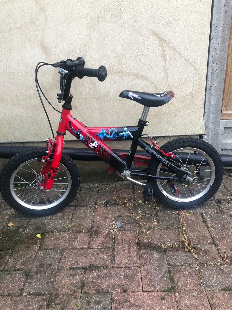 power ranger bike with training wheels